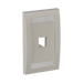 Placa de Pared Vertical Ejecutiva, Salida Para 1 Puerto Mini-Com, Con Espacios Para Etiquetas, Color Blanco Mate PANDUIT -...