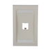 Placa de Pared Vertical Ejecutiva, Salida Para 1 Puerto Mini-Com, Con Espacios Para Etiquetas, Color Blanco Mate - PANDUIT