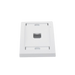 Placa de Pared Vertical Ejecutiva, Salida Para 1 Puerto Mini-Com, Con Espacios Para Etiquetas, Color Blanco PANDUIT - Vista 3