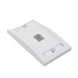 Placa de Pared Vertical Ejecutiva, Salida Para 1 Puerto Mini-Com, Con Espacios Para Etiquetas, Color Blanco PANDUIT - Vista 4