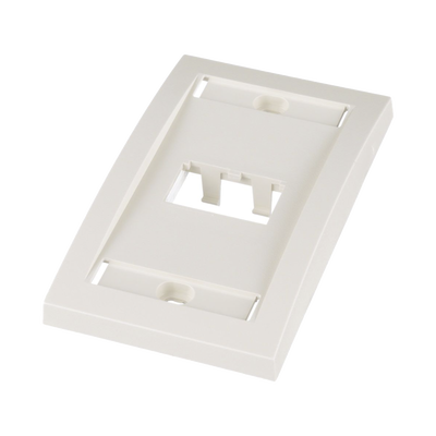 Placa de Pared Vertical Ejecutiva, Salida Para 2 Puertos Mini-Com, Con Espacios Para Etiquetas, Color Blanco Mate PANDUIT ...