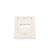 Placa de Pared Vertical Ejecutiva, Salida Para 2 Puertos Mini-Com, Con Espacios Para Etiquetas, Color Blanco Mate PANDUIT ...