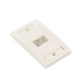 Placa de Pared Vertical Ejecutiva, Salida Para 2 Puertos Mini-Com, Con Espacios Para Etiquetas, Color Blanco Mate PANDUIT ...