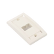 Placa de Pared Vertical Ejecutiva, Salida Para 2 Puertos Mini-Com, Con Espacios Para Etiquetas, Color Blanco Mate PANDUIT ...