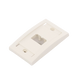 Placa de Pared Vertical Ejecutiva, Salida Para 2 Puertos Mini-Com, Con Espacios Para Etiquetas, Color Blanco Mate PANDUIT ...