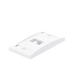 Placa de Pared Vertical Ejecutiva, Salida Para 2 Puertos Mini-Com, Con Espacios Para Etiquetas, Color Blanco PANDUIT - Vis...