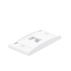Placa de Pared Vertical Ejecutiva, Salida Para 2 Puertos Mini-Com, Con Espacios Para Etiquetas, Color Blanco PANDUIT - Vis...