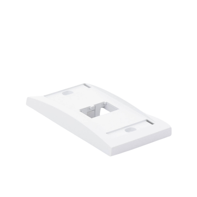 Placa de Pared Vertical Ejecutiva, Salida Para 2 Puertos Mini-Com, Con Espacios Para Etiquetas, Color Blanco PANDUIT - Vis...