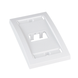 Placa de Pared Vertical Ejecutiva, Salida Para 2 Puertos Mini-Com, Con Espacios Para Etiquetas, Color Blanco PANDUIT - Vis...