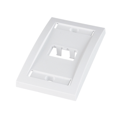 Placa de Pared Vertical Ejecutiva, Salida Para 2 Puertos Mini-Com, Con Espacios Para Etiquetas, Color Blanco PANDUIT - Vis...