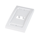 Placa de Pared Vertical Ejecutiva, Salida Para 2 Puertos Mini-Com, Con Espacios Para Etiquetas, Color Blanco PANDUIT - Vis...