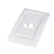 Placa de Pared Vertical Ejecutiva, Salida Para 2 Puertos Mini-Com, Con Espacios Para Etiquetas, Color Blanco PANDUIT - Vis...
