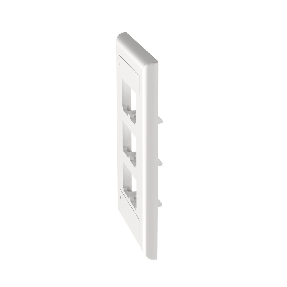 PANDUIT CFPL6WHY - Placa de Pared Vertical / 6 Puertos Mini-Com / Diseño Plano / 2.75 x 4.5 in / ABS / Blanco | SIERRA STORE
