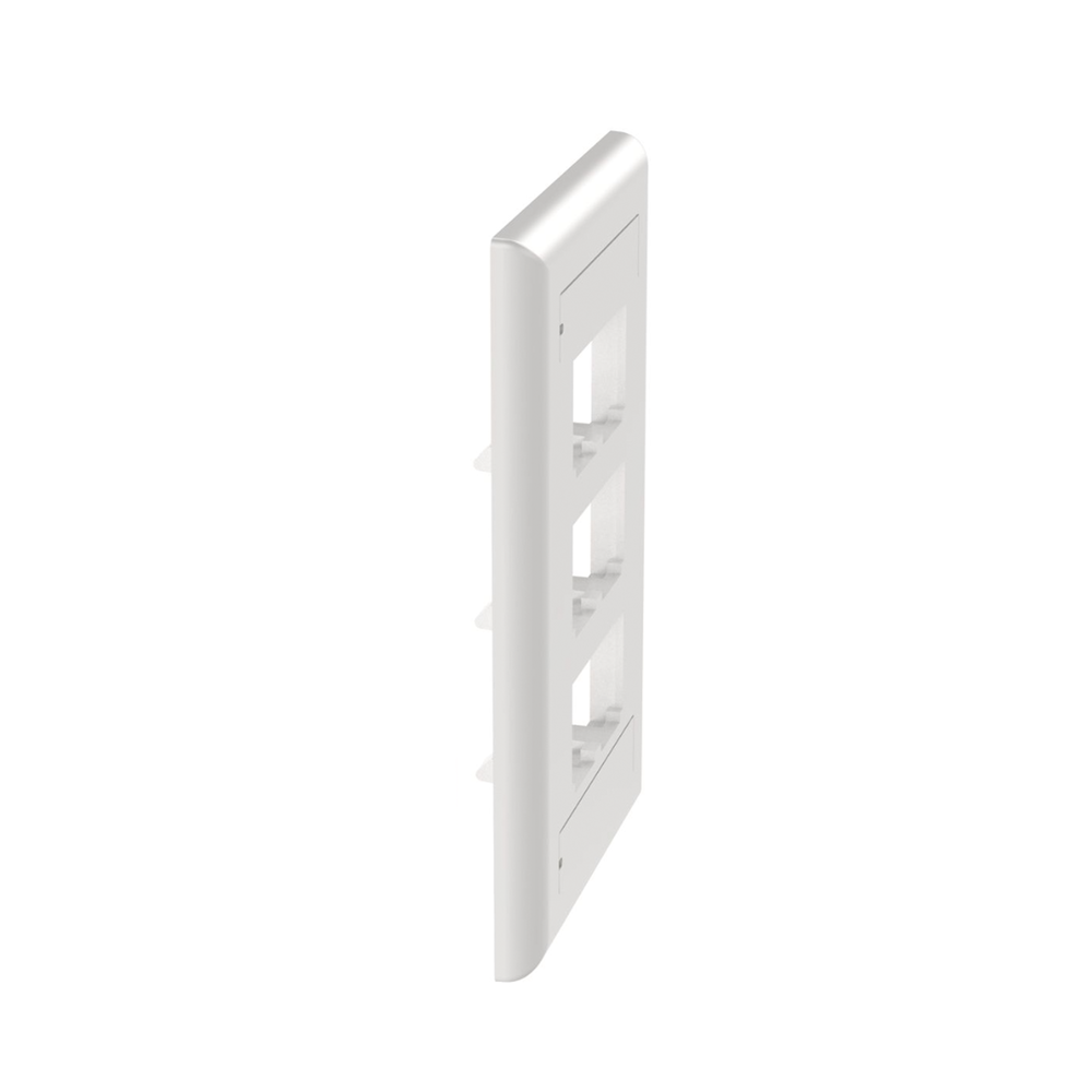PANDUIT CFPL6WHY - Placa de Pared Vertical / 6 Puertos Mini-Com / Diseño Plano / 2.75 x 4.5 in / ABS / Blanco | SIERRA STORE