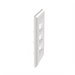 PANDUIT CFPL6WHY - Placa de Pared Vertical / 6 Puertos Mini-Com / Diseño Plano / 2.75 x 4.5 in / ABS / Blanco | SIERRA STORE
