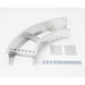 Curva Horizontal de Aluminio / Perfil Z / Peralte 3 1/4" / Ancho 6" / Radio 8" / 90° / Incluye Tornillería | SIERRA STORE