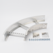 Curva Horizontal de 90° / Perfil Z / Ancho 9" / Peralte 3 1/4" / Radio 8" / Aluminio / Interior y Exterior | SIERRA STORE