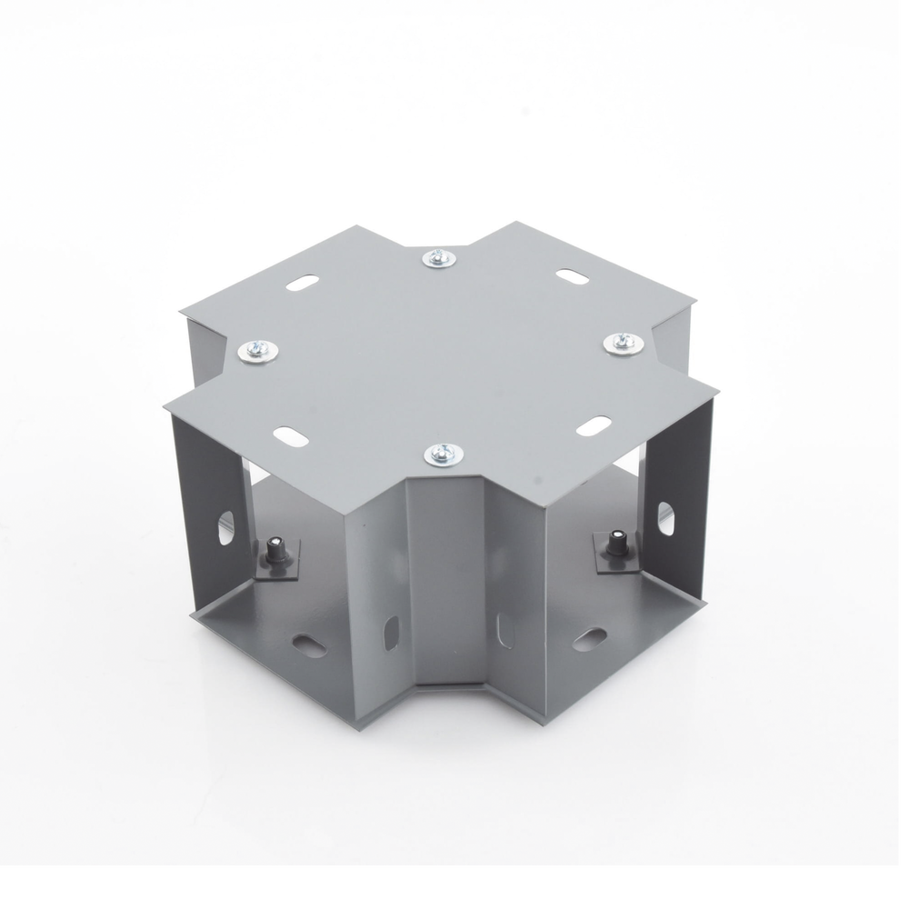 Derivación "X" 100 X 100 mm, fabricado en lámina de acero al carbón | SIERRA STORE