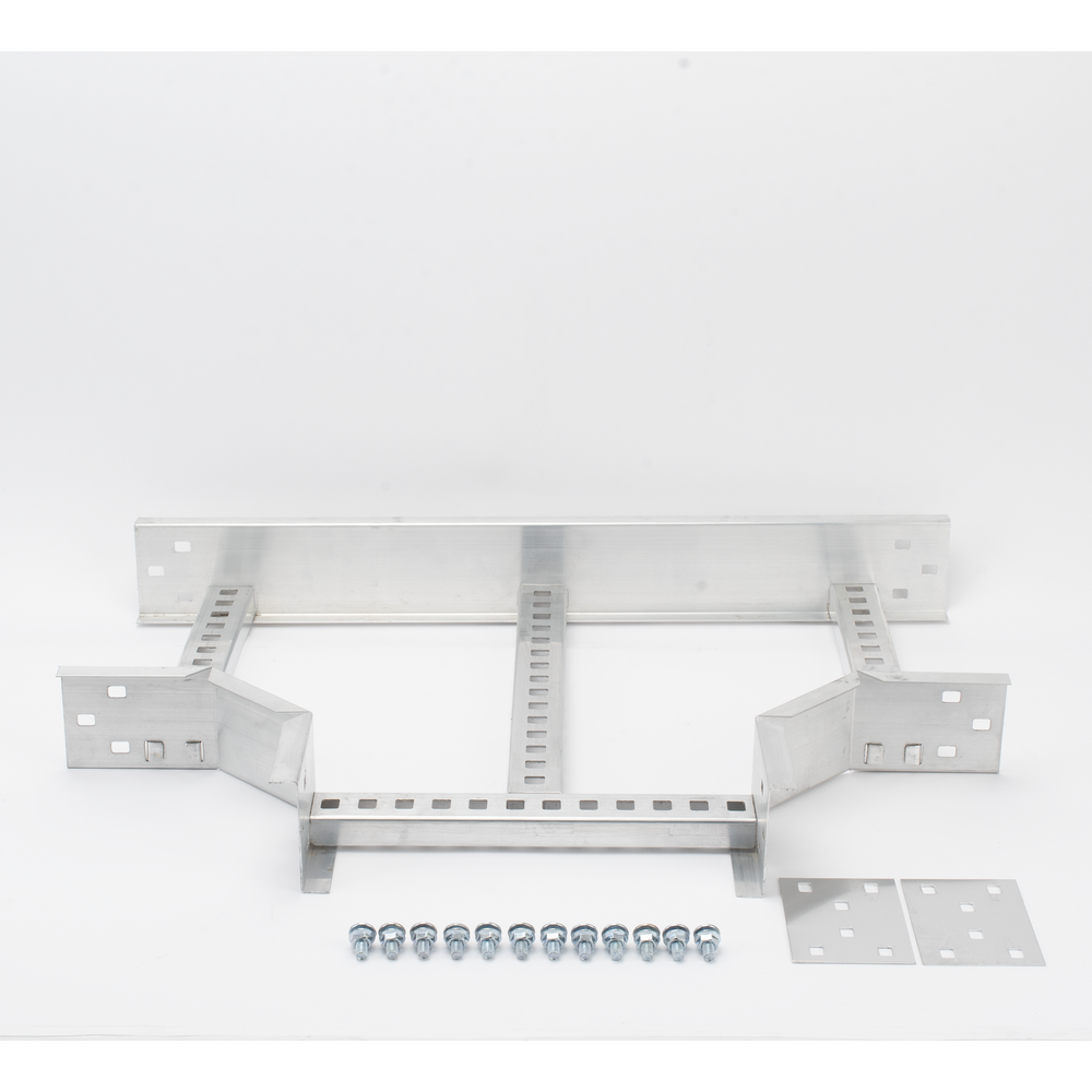 Derivación T Horizontal / Aluminio Perfil Z / Peralte 3 1/4" / Ancho 12" / Radio 8" / NEMA-VE1/VE2 | SIERRA STORE