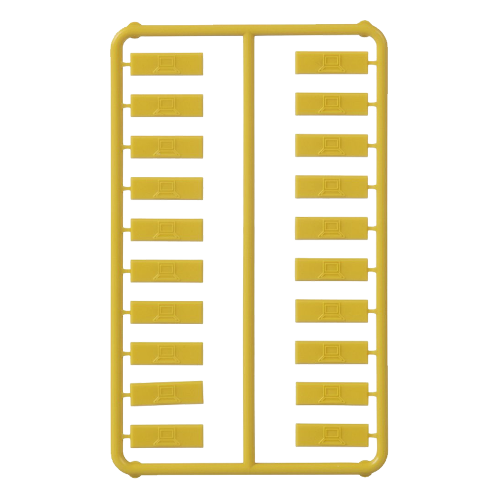 PANDUIT CIDYL-C - Iconos de Identificación / Plástico ABS / 14.2 x 2 x 4.6 mm / Amarillo / Paquete 100 uds / Mini-Com | SIERRA STORE