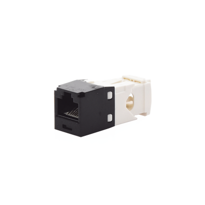 Conector Jack RJ45 Estilo TG, Mini-Com, Categoría 6, de 8 Posiciones y 8 Cables, Color Negro PANDUIT - Vista 2