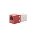 Conector Jack RJ45 Estilo TG, Mini-Com, Categoría 6, de 8 Posiciones y 8 Cables, Color Rojo PANDUIT - Vista 3