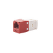 Conector Jack RJ45 Estilo TG, Mini-Com, Categoría 6, de 8 Posiciones y 8 Cables, Color Rojo PANDUIT - Vista 3