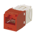 Conector Jack RJ45 Estilo TG, Mini-Com, Categoría 6, de 8 Posiciones y 8 Cables, Color Rojo - PANDUIT