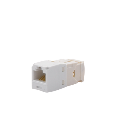 Conector Jack RJ45 Estilo TG, Mini-Com, Categoría 6, de 8 Posiciones y 8 Cables, Color Blanco PANDUIT - Vista 2