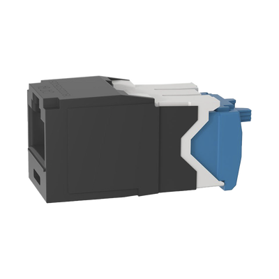 Conector Jack RJ45 Estilo TG, Mini-Com, Categoría 6A, de 8 Posiciones y 8 Cables, Color Negro PANDUIT - Vista 3