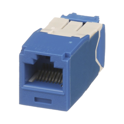 Conector Jack RJ45 Estilo TG, Mini-Com, Categoría 6A, de 8 Posiciones y 8 Cables, Color Azul PANDUIT - Vista 2