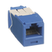 Conector Jack RJ45 Estilo TG, Mini-Com, Categoría 6A, de 8 Posiciones y 8 Cables, Color Azul - PANDUIT