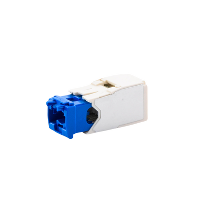 Conector Jack RJ45 Estilo TG, Mini-Com, Categoría 6A, de 8 Posiciones y 8 Cables, Color Blanco Mate PANDUIT - Vista 2