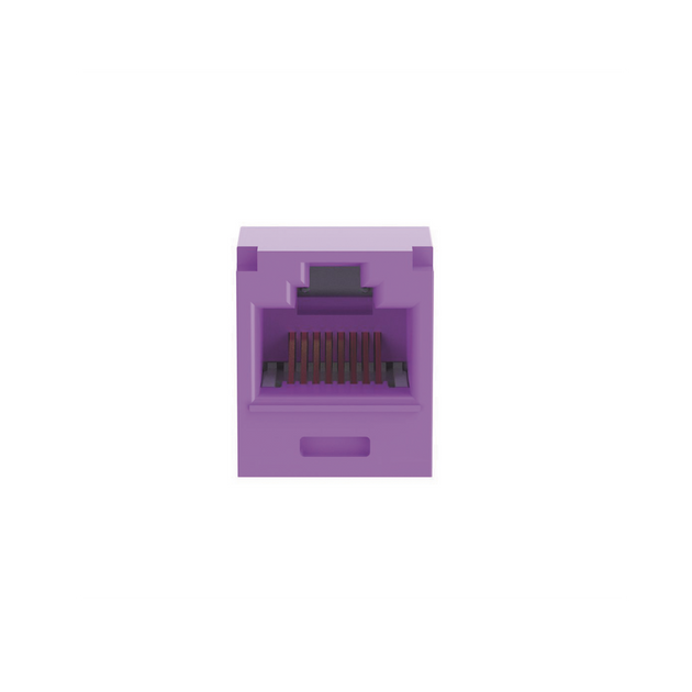 PANDUIT CJ6X88TGVL - Jack RJ45 / Cat 6A / UTP / Sin herramienta de impacto / 22-26 AWG / Violeta | SIERRA STORE