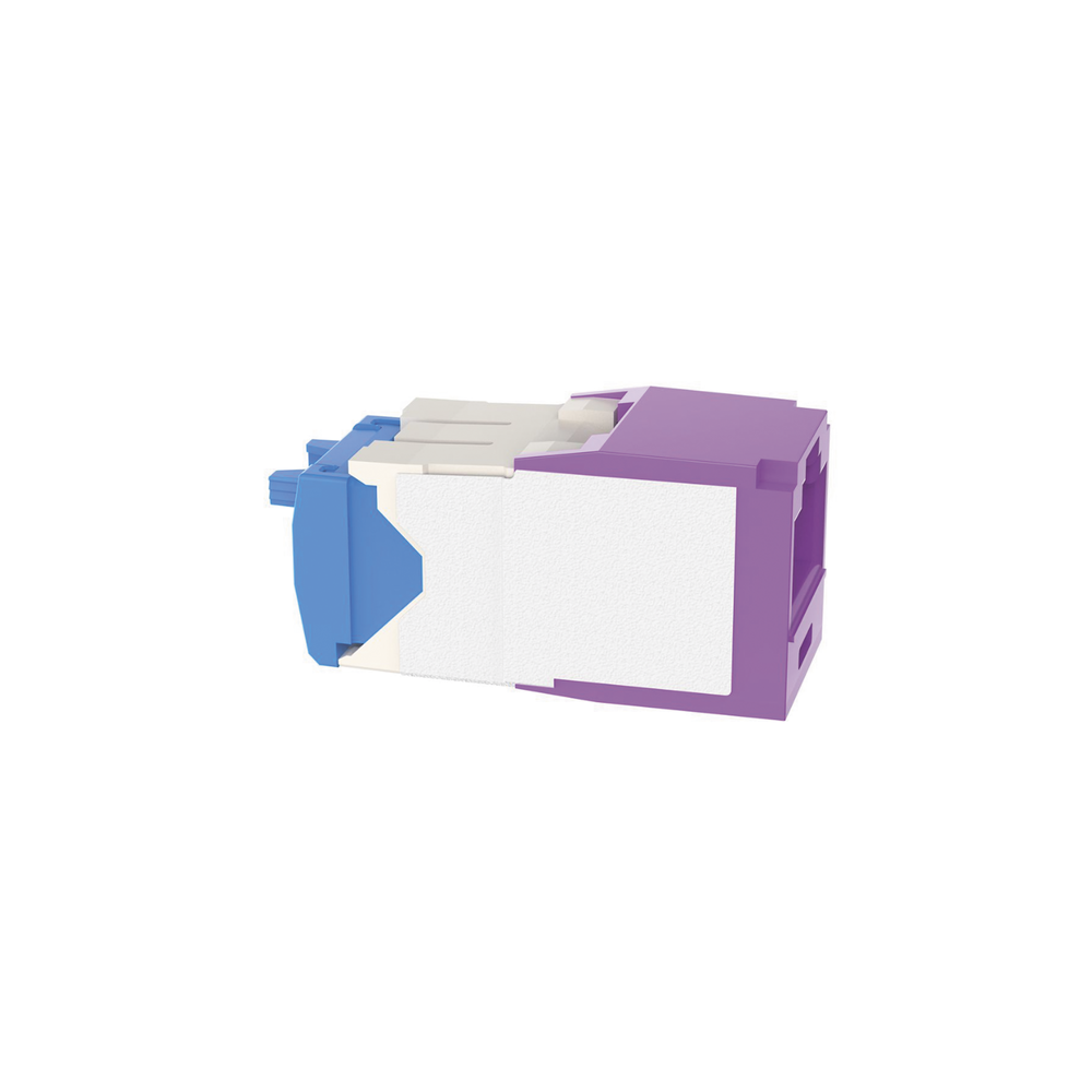 PANDUIT CJ6X88TGVL - Jack RJ45 / Cat 6A / UTP / Sin herramienta de impacto / 22-26 AWG / Violeta | SIERRA STORE