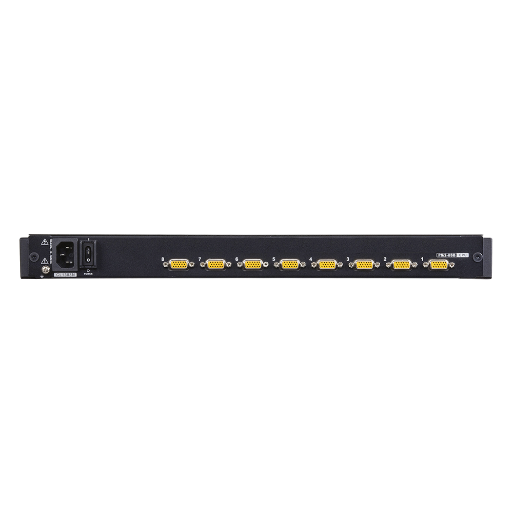 Conmutador KVM LCD / 19' LED / 8 Puertos / VGA / USB y PS/2 / 1280x1024 a 75 Hz / Control en Cascada hasta 128 Ordenadores | SIERRA STORE