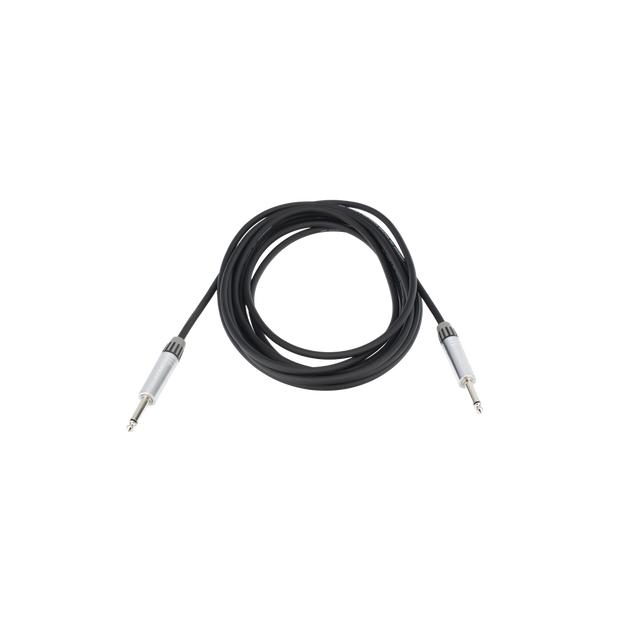 Cable de Audio / Plug 1/4 in a Plug 1/4 in Stereo / 5 m (16.4 ft) / Conectores Cromados / Blindado | SIERRA STORE