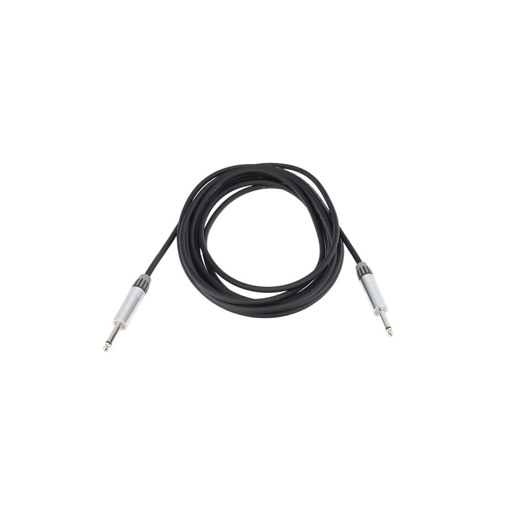 Cable de Audio / Plug 1/4 in a Plug 1/4 in Stereo / 5 m (16.4 ft) / Conectores Cromados / Blindado | SIERRA STORE