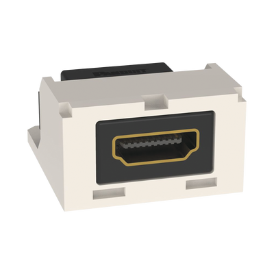 Módulo Acoplador HDMI 2.0, Hembra a Hembra Tipo-A, Categoría 2, Uso en 2 Puertos Mini-Com, Color Blanco Mate - PANDUIT