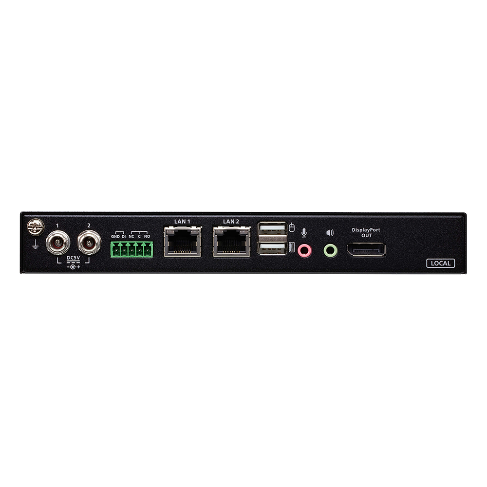 Conmutador KVM sobre IP / DisplayPort 4K / Acceso local y remoto compartido / USB-C frontal / Dual LAN | SIERRA STORE
