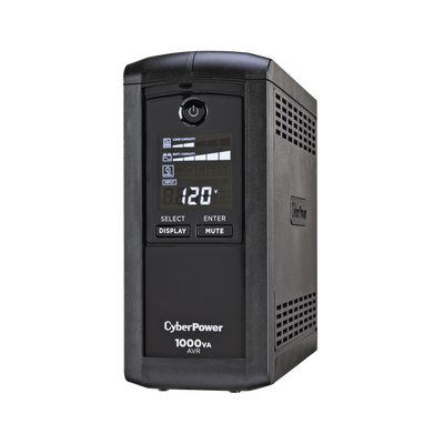 UPS de 1000 VA/600 W, Topología Línea Interactiva, Entrada 120 Vca NEMA 5-15P, Tipo Mini Torre, Con 9 Tomas NEMA 5-15R CYB...