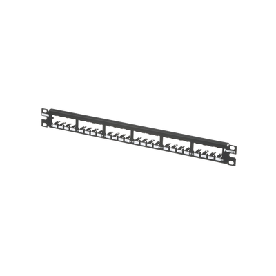 Panel de Parcheo Modular Mini-Com (Sin Conectores), Plano, Totalmente Blindado, de 24 Puertos, 1UR PANDUIT - Vista 3