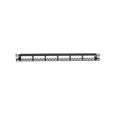 Panel de Parcheo Modular Mini-Com (Sin Conectores), Plano, Totalmente Blindado, de 24 Puertos, 1UR - PANDUIT