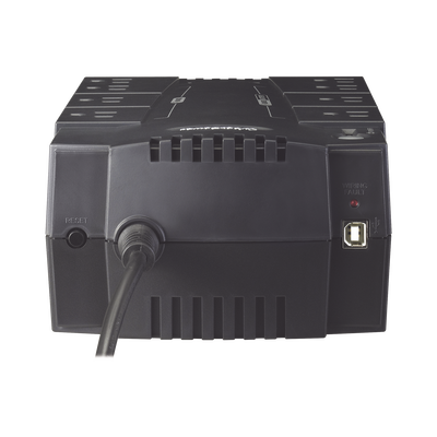 UPS de 425 VA/255 W, Topología Standby, Entrada 120 Vca NEMA 5-15P, Tipo Gabinete Compacto, Con 8 Tomas NEMA 5-15R CYBERPO...