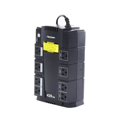 UPS de 425 VA/255 W, Topología Standby, Entrada 120 Vca NEMA 5-15P, Tipo Gabinete Compacto, Con 8 Tomas NEMA 5-15R CYBERPO...