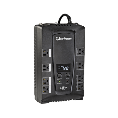 UPS de 825 VA/450 W, Topología Línea Interactiva, Entrada 120 Vca NEMA 5-15P, Tipo Gabinete Compacto, Con 8 Tomas NEMA 5-1...