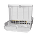 (netPower 16P) Switch administrable Sistema Operativo Dual, 16 puertos c/PoE, 2 puertos 10G SFP+ para Exterior - MIKROTIK