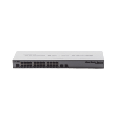 Switch Sistema Operativo Dual 24 Puertos Gigabit Ethernet y 2 Puertos SFP+ MIKROTIK - Vista 2