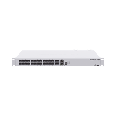 Cloud Router Switch, Sistema Operativo Dual 24 Puertos 10G SFP+, 2 Puertos 40G QSFP+ - MIKROTIK
