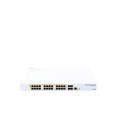 CRS328-24P-4S+RM - 24 port Gigabit Ethernet router/switch with four 10Gbps SFP+ MIKROTIK - Vista 5